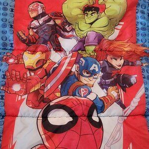 Marvel Superhero Adventures Kids Red & Blue Sleeping Bag, Prop